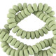 Polymer Perlen Rondell 7mm - Green ash